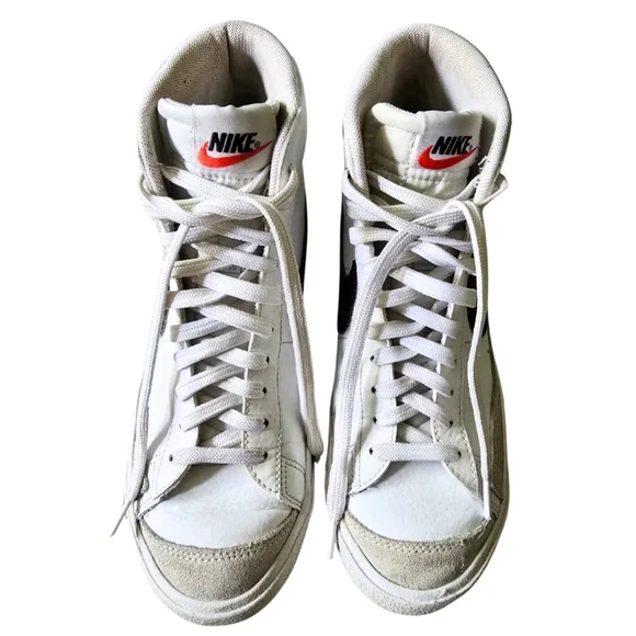 Nike Blazer Mid ‘77 Vintage GS White Black Youth 7Y Womens 8 Sneakers DA4086-100 - Picture 2 of 9